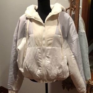 NWT Duality Sherpa M Jacket Double Take white/dove